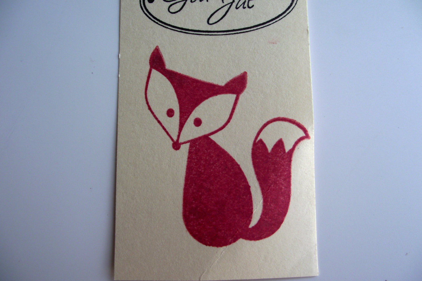 Scandinavian Red Fox God Jul Gift Label Tag 3 Pack