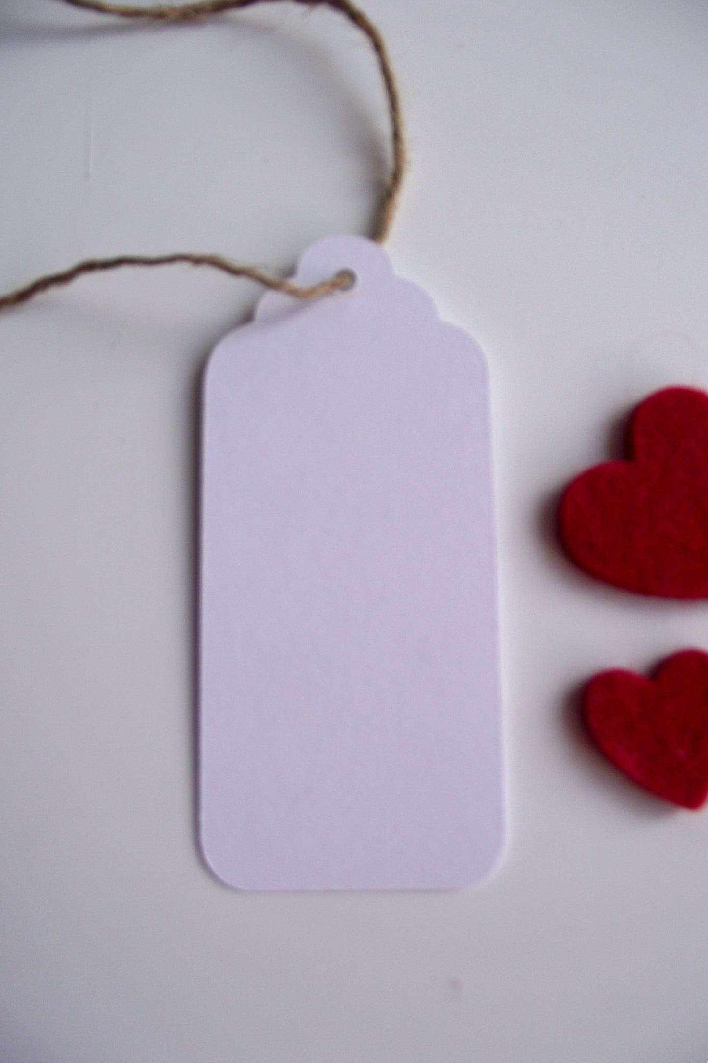 Scandinavian Woven Heart God Jul Gift Label Tag 3 Pack