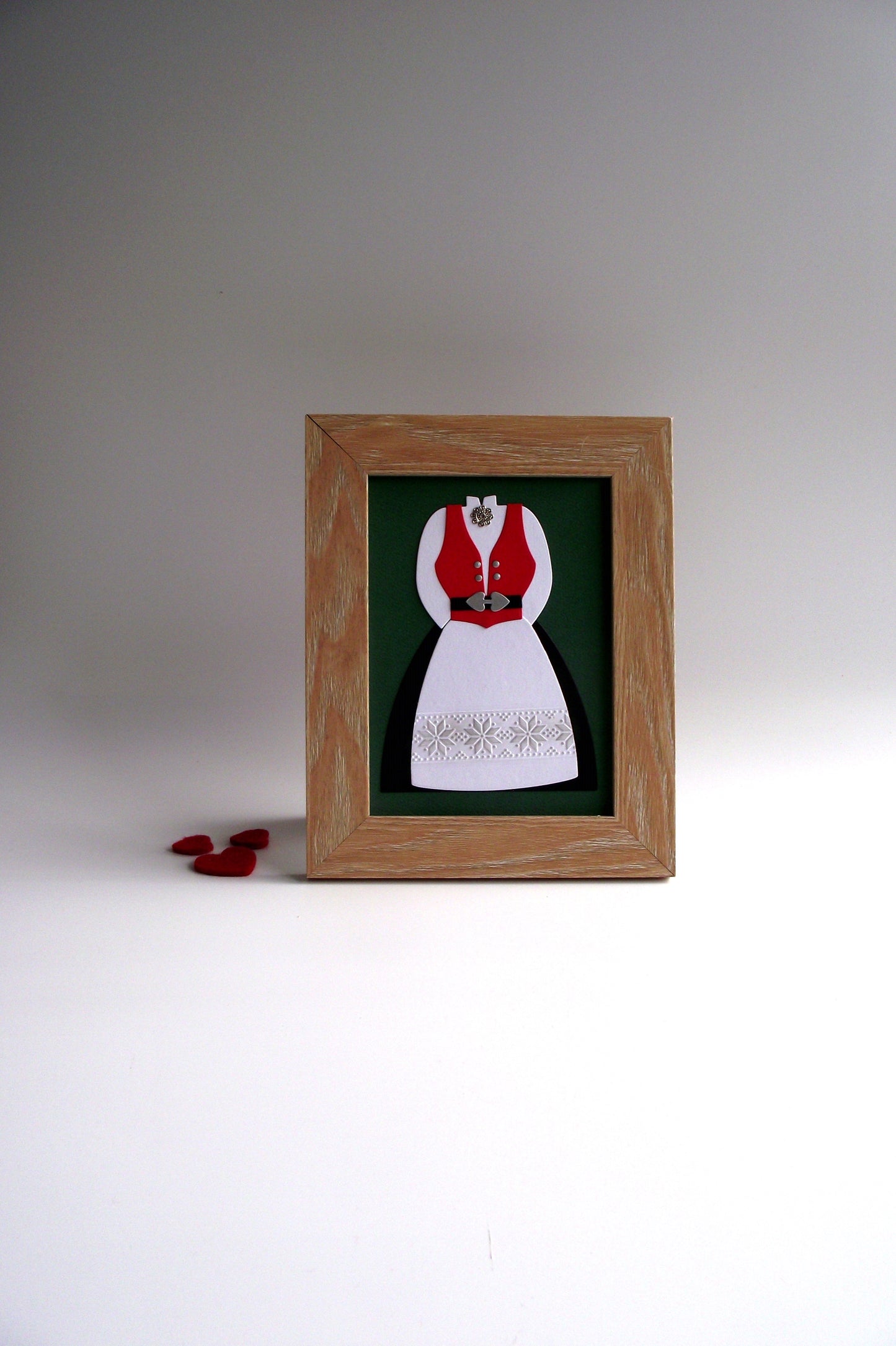 Norwegian Bunad - National Costume Framed Picture