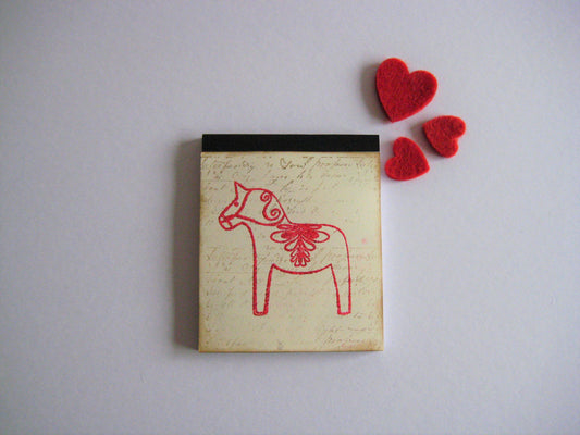 Swedish Dala Horse Jotter Notepad