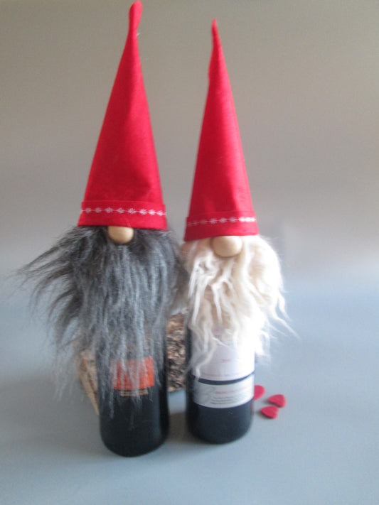 Nordi Gnome Bottle Topper Decoration.