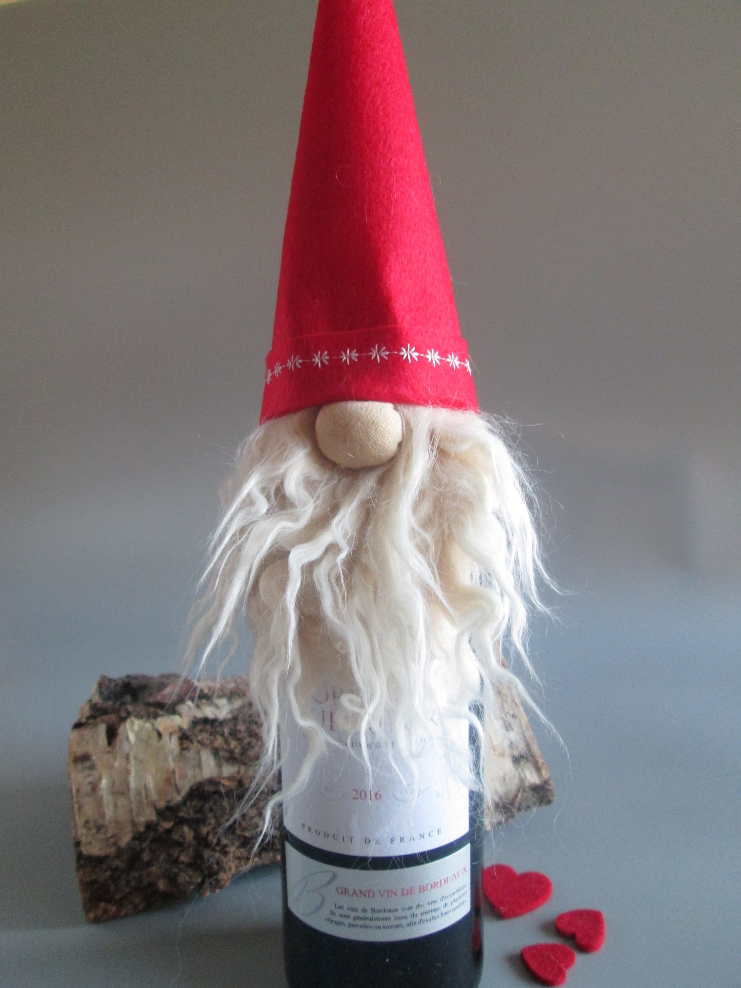 Nordi Gnome Bottle Topper Decoration.