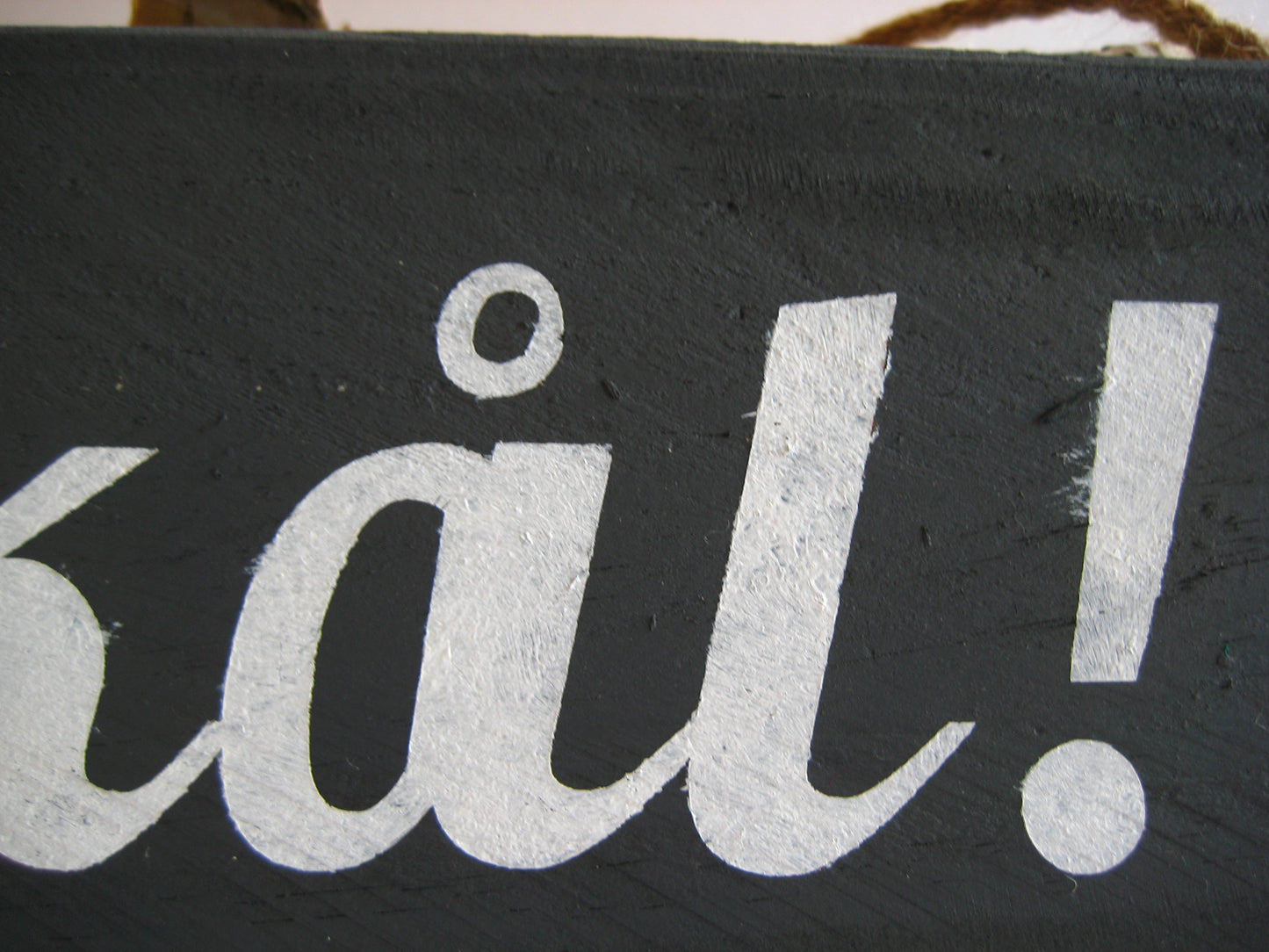 Grey Skål Norwegian Reclaimed Wooden Hanging Sign