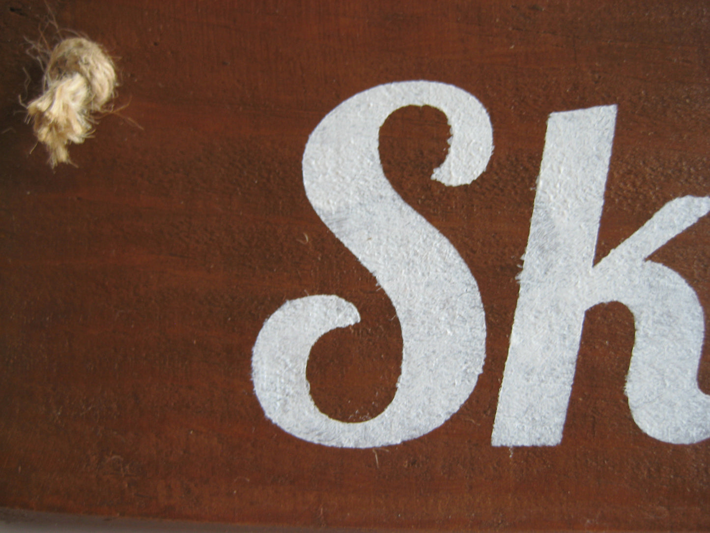 Brown Skål Norwegian Reclaimed Wooden Hanging Sign