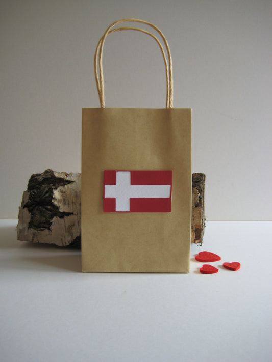 Danish Flag Gift Bag