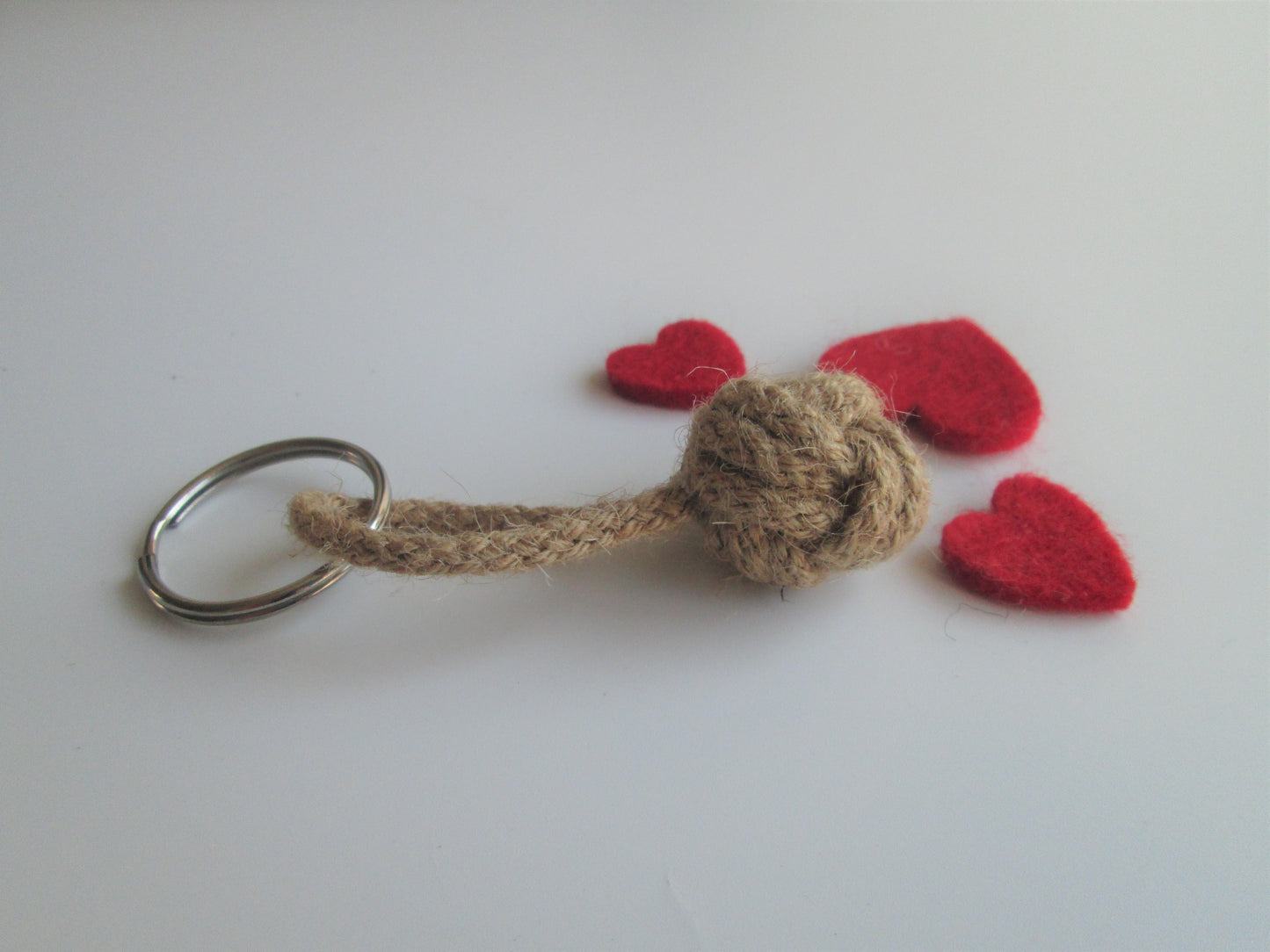 Small Monkey's Fist Knot Rope Keyring Fob