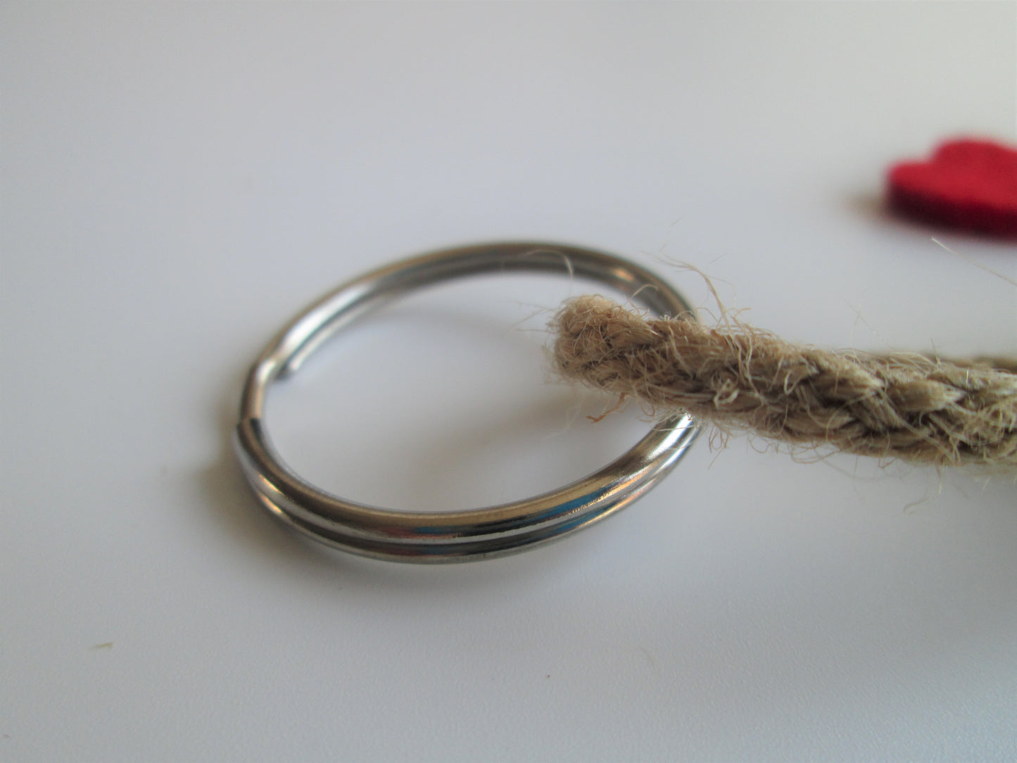 Small Monkey's Fist Knot Rope Keyring Fob