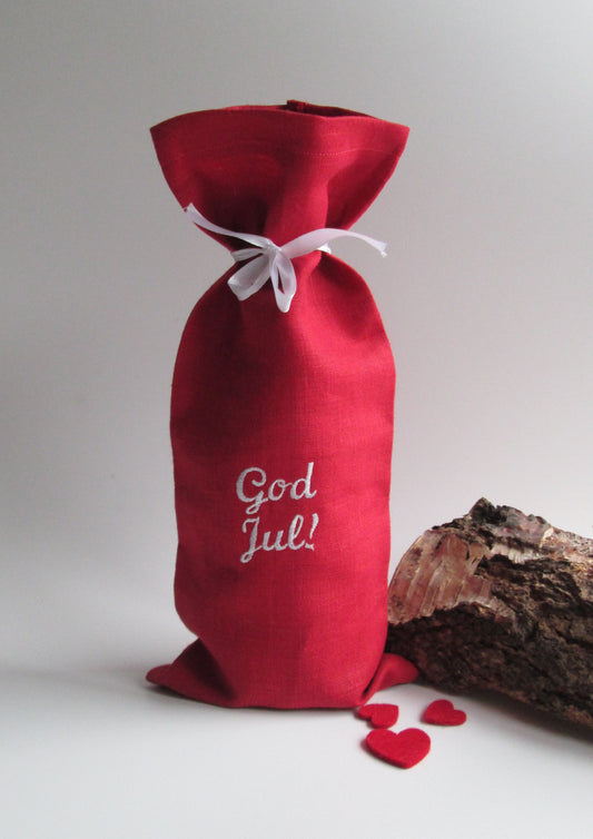 Sale ** God Jul Christmas Bottle Bag**