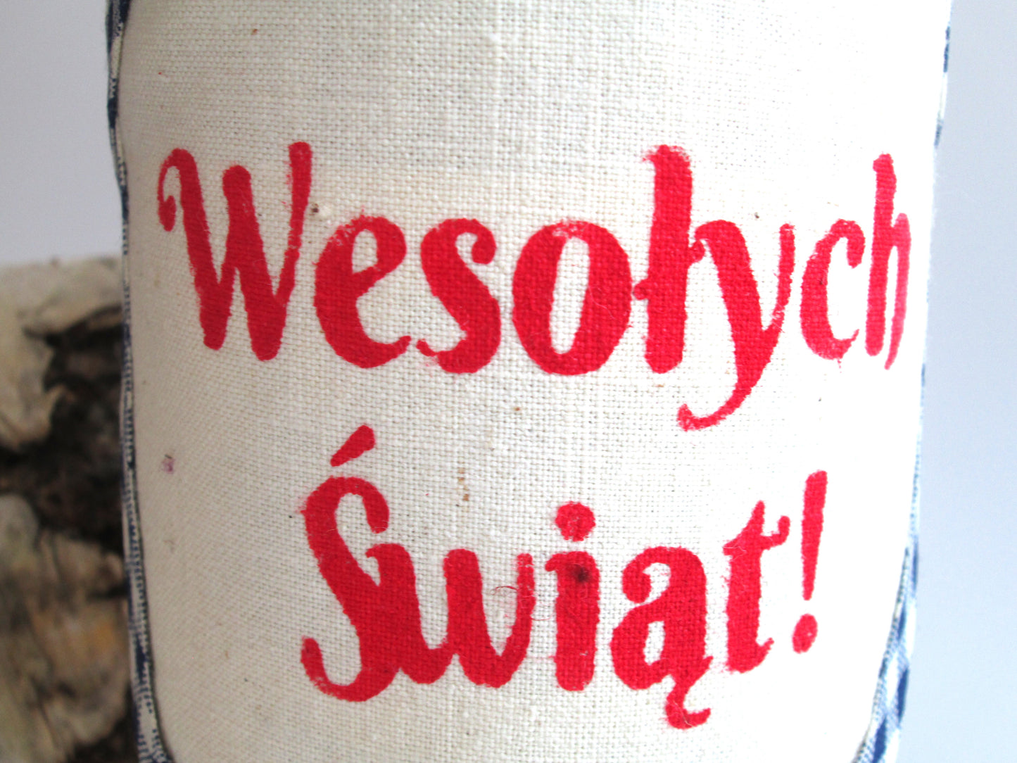 Sale ** Polish Wesołych Świąt Happy Holiday Bottle Apron - Easter / Christmas