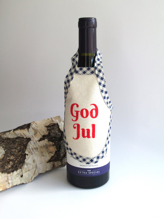 Sale ** God Jul Christmas Bottle Apron**