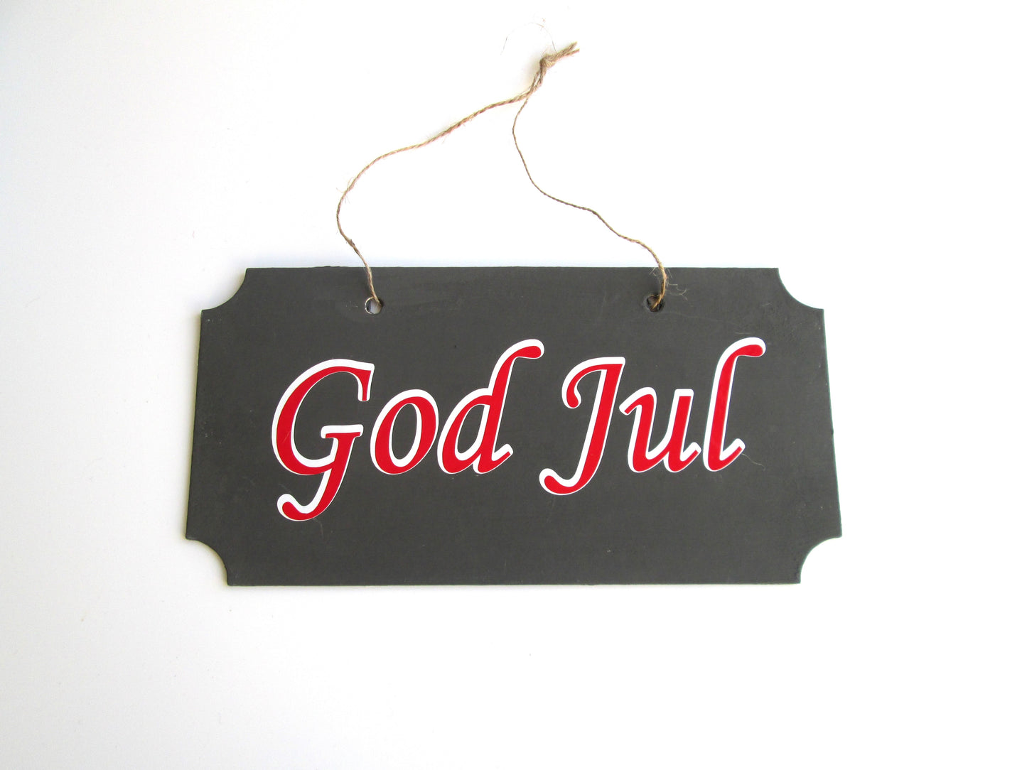 Reduced **God Jul Greyboard Hanging Sign