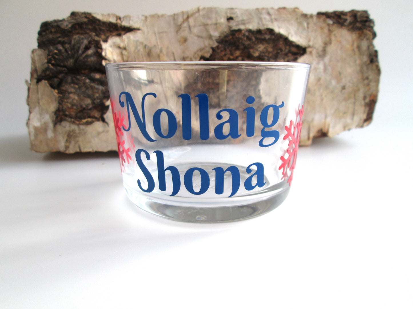 Irish / Scottish Gaelic Nollaig Shona Christmas Candle Holder