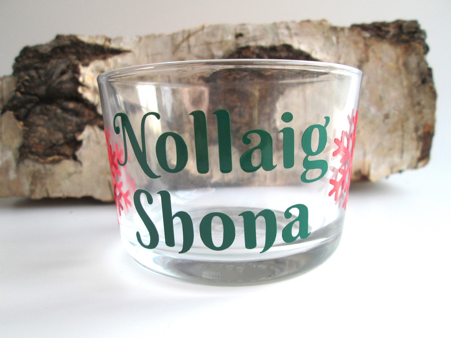 Irish / Scottish Gaelic Nollaig Shona Christmas Candle Holder