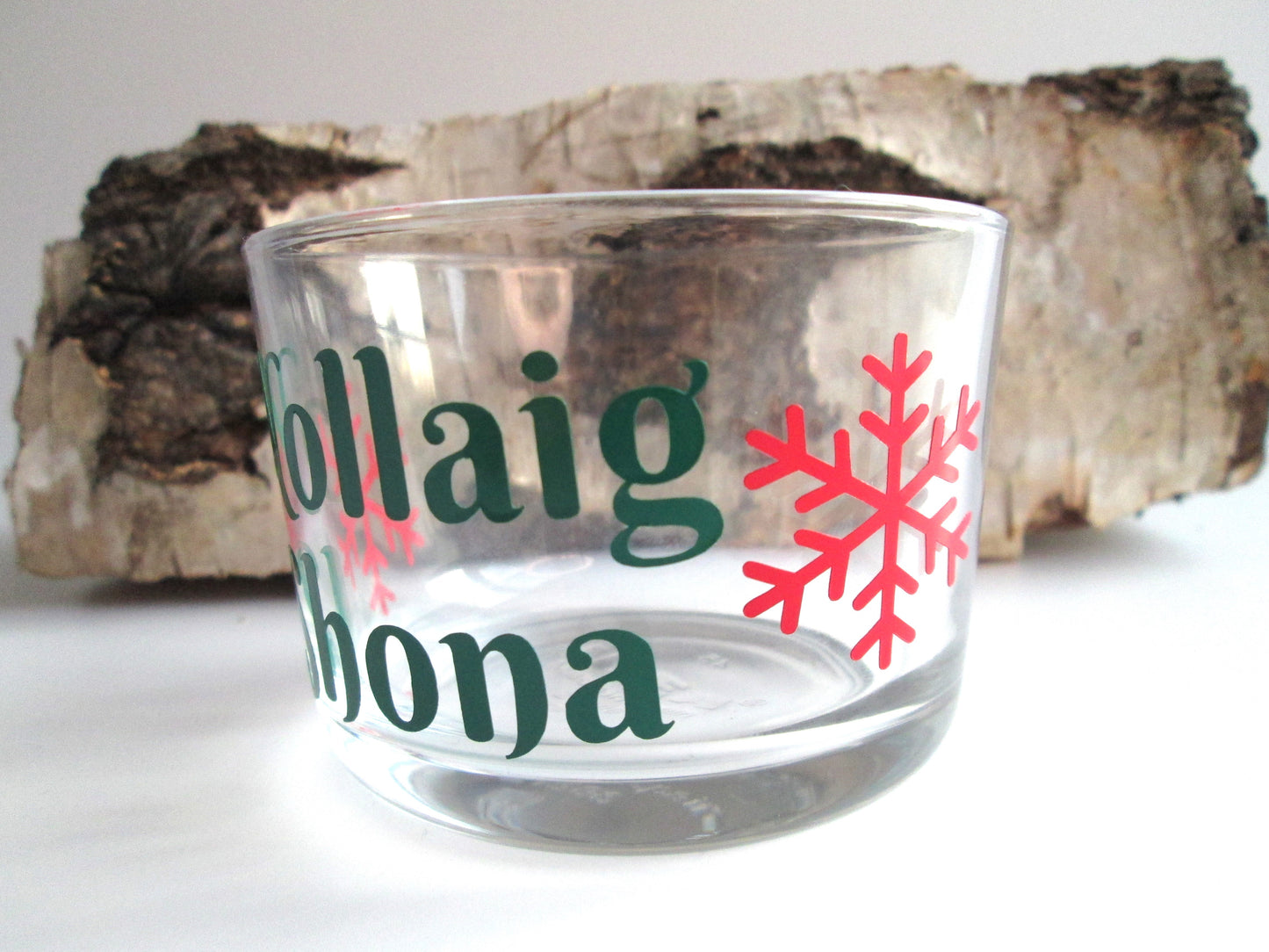 Irish / Scottish Gaelic Nollaig Shona Christmas Candle Holder