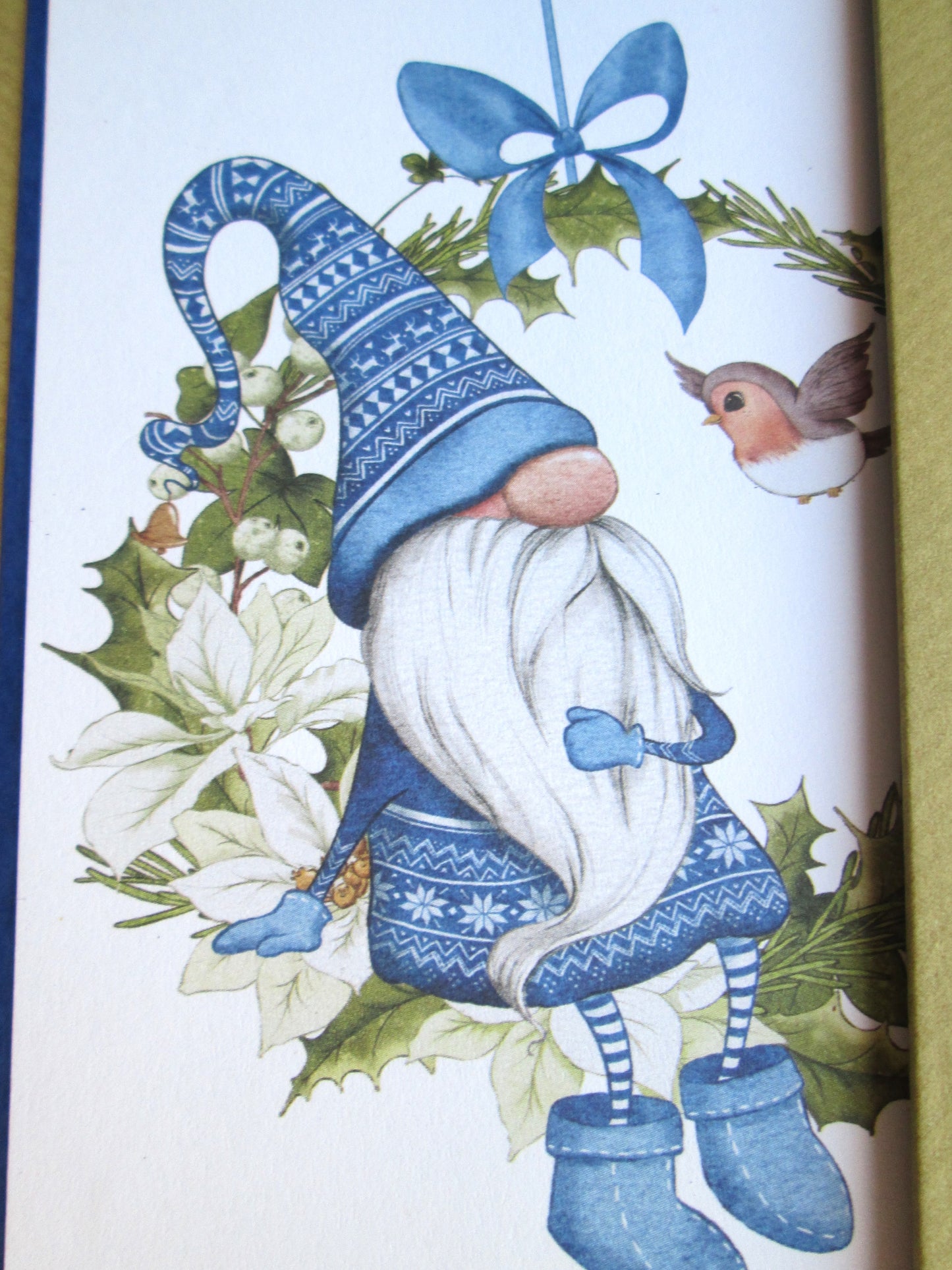 Five Pack Of Irish Gaelic Nollaig Shona Duit  Happy Christmas Gnome Christmas Cards