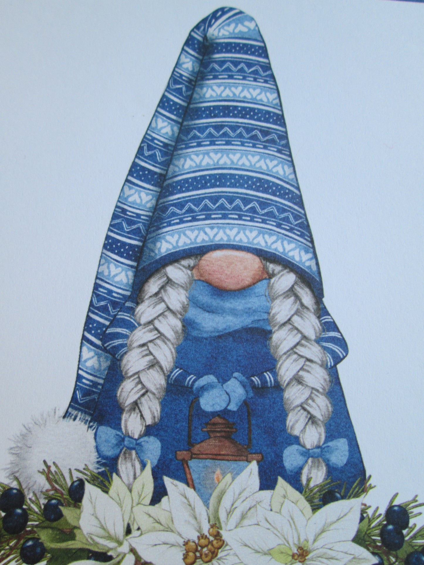 Five Pack Of Irish Gaelic Nollaig Shona Duit  Happy Christmas Gnome Christmas Cards