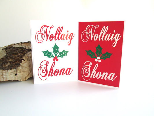 Irish / Scottish Gaelic Nollaig Shona Christmas Greeting Card