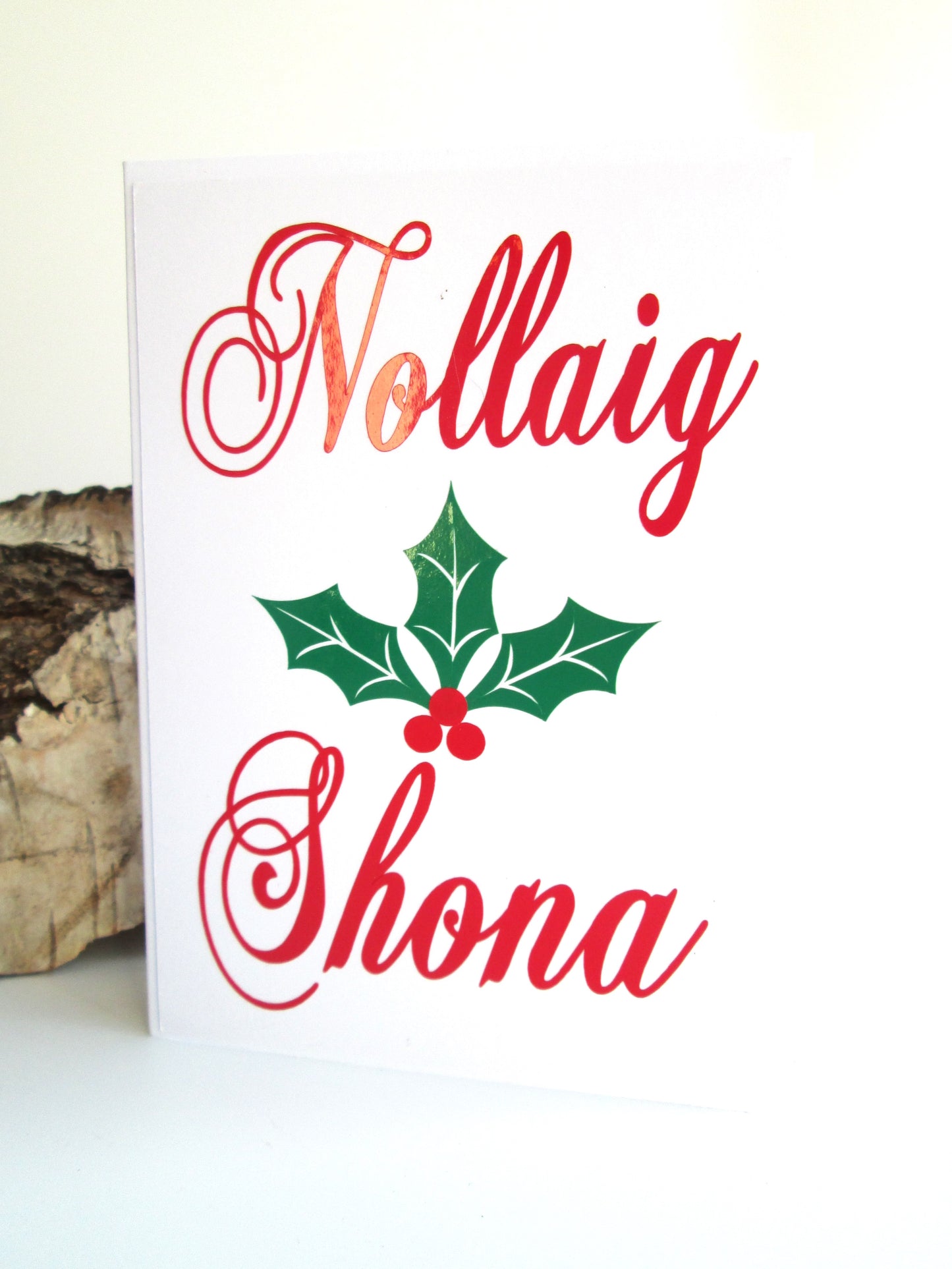 Irish / Scottish Gaelic Nollaig Shona Christmas Greeting Card