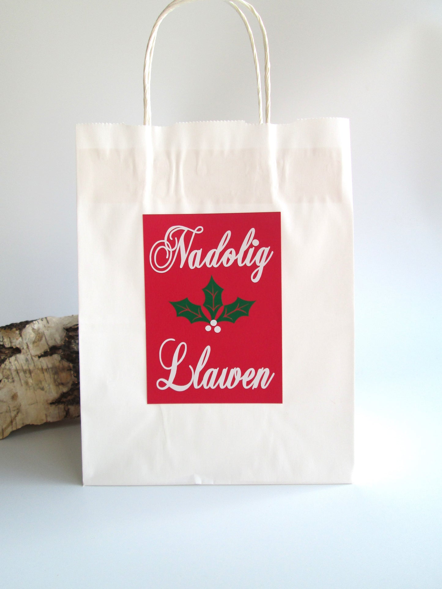 Welsh Nadolig Llawen Christmas Paper Gift Bag