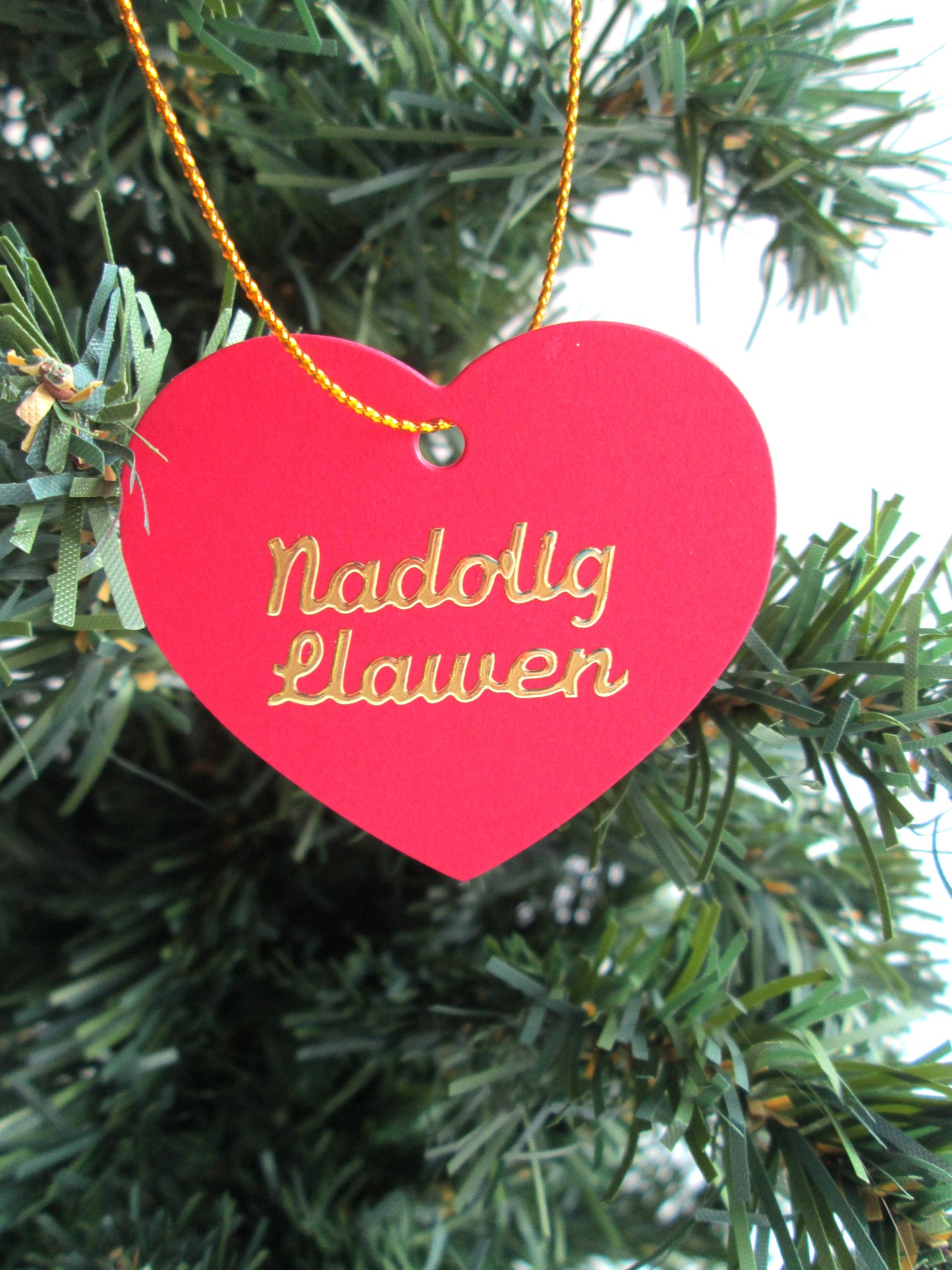 Welsh Nadolig Llawen Christmas Tree Paper Hanging Tree Decoration