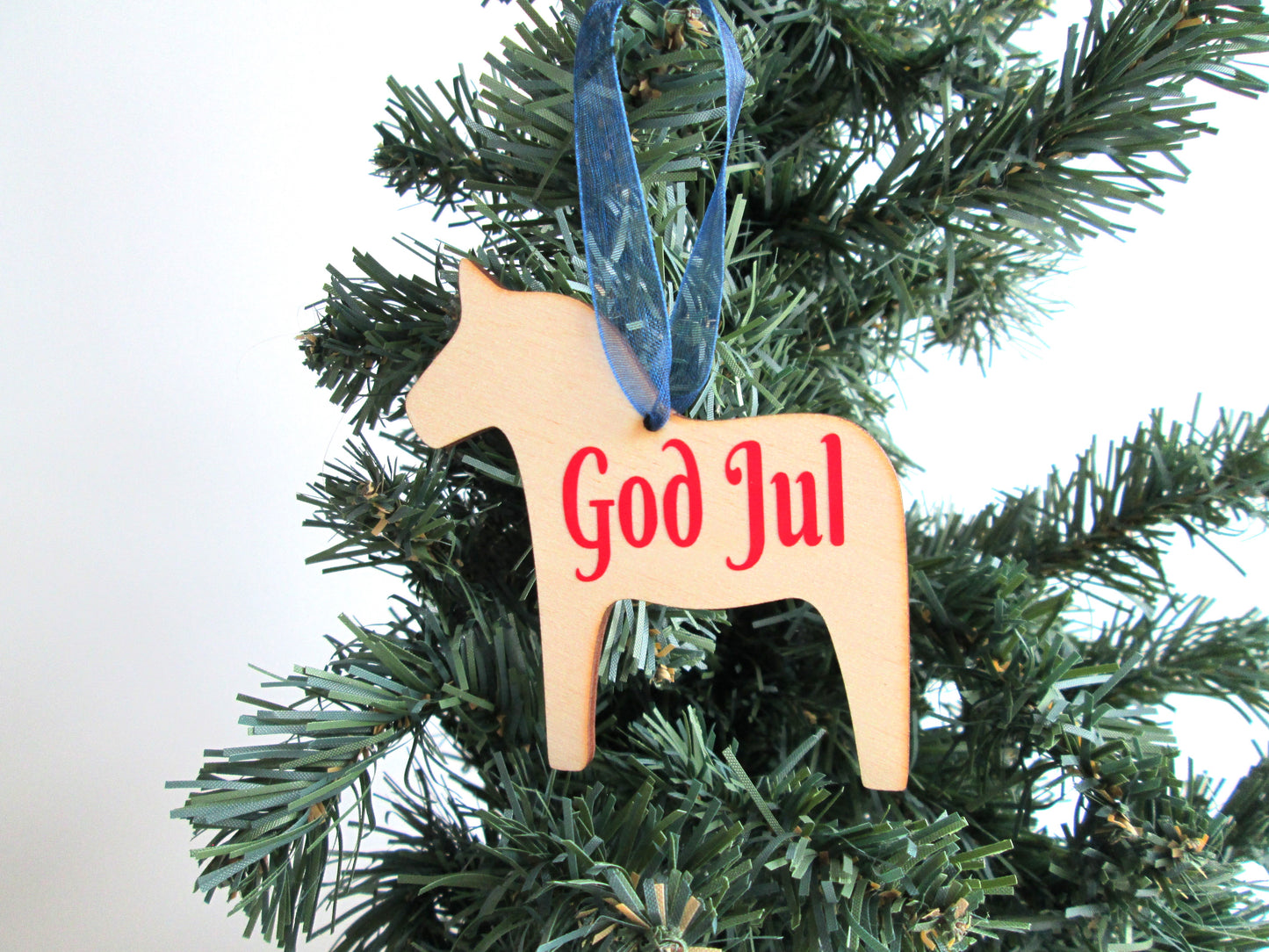 Scandinavian Dala Horse God Jul Christmas Tree Hanging Decoration