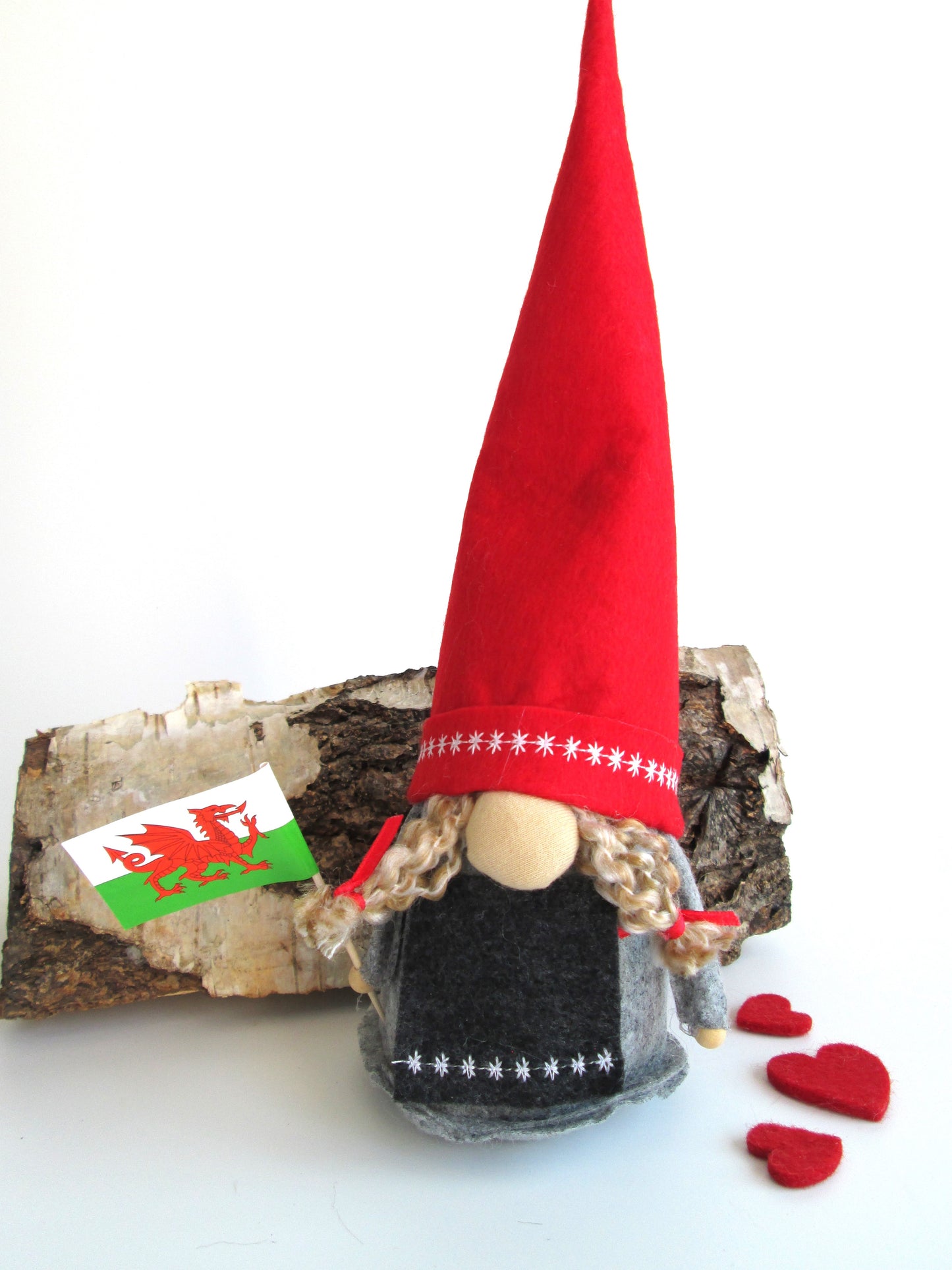 Welsh Flag Scandinavian Gnome Boy And / Or Girl