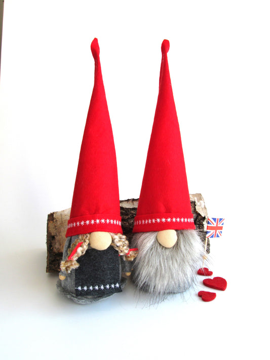 UK Flag Scandinavian Gnome Girl Or Boy Or Couple