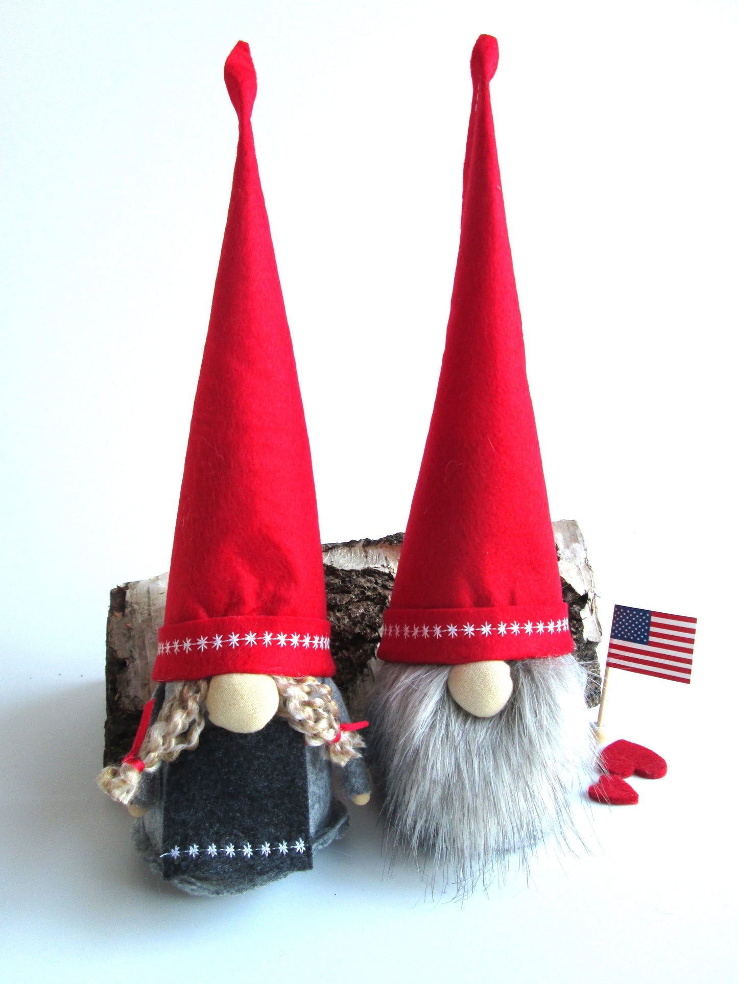 US Flag Scandinavian Gnome Girl And /Or Boy or Couple