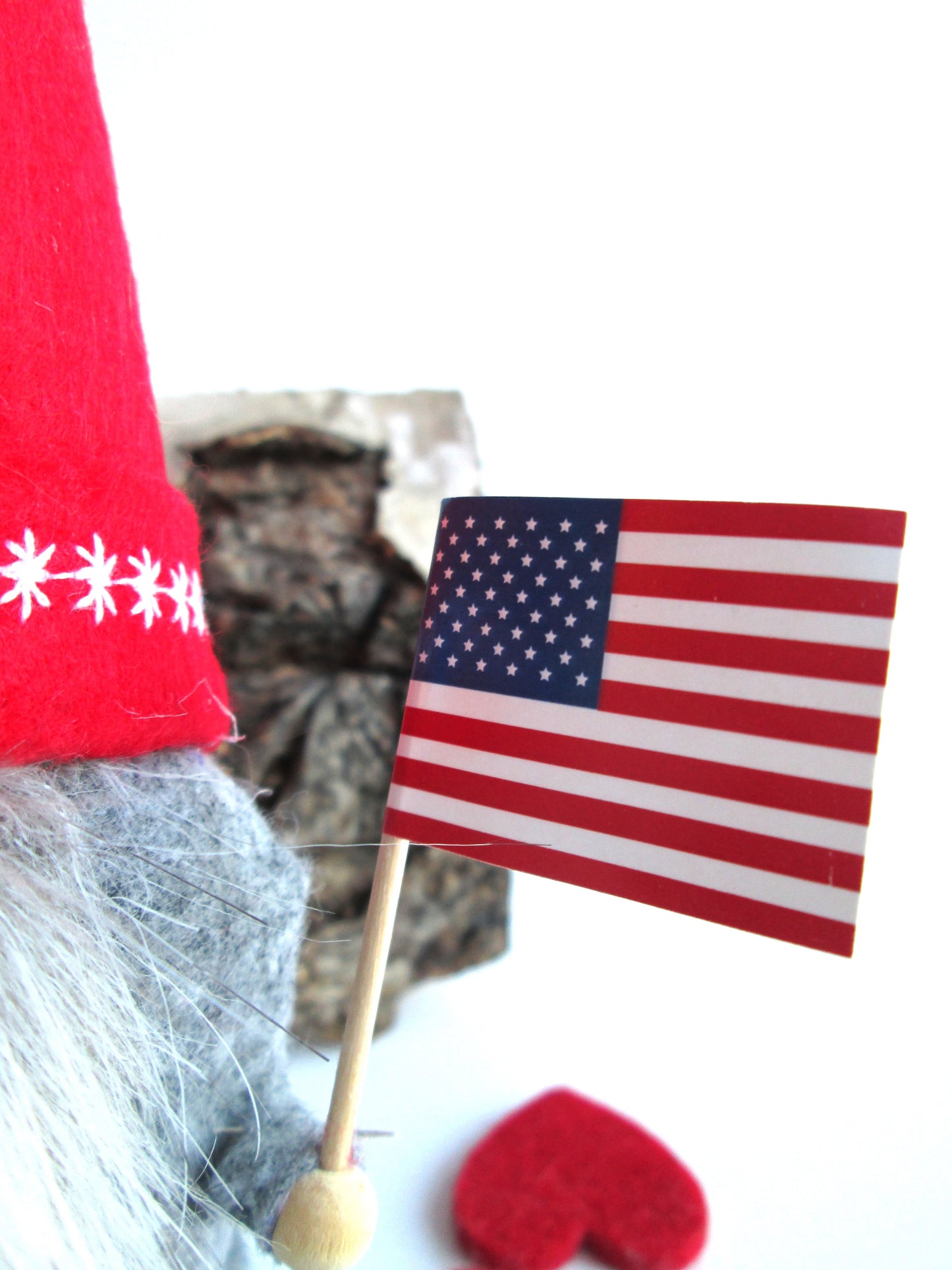 US Flag Scandinavian Gnome Girl And /Or Boy or Couple