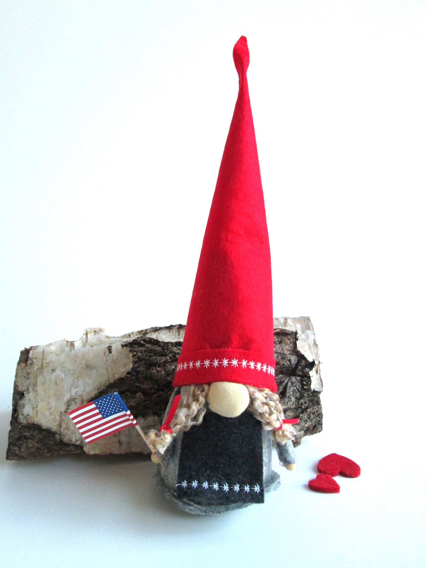 US Flag Scandinavian Gnome Girl And /Or Boy or Couple