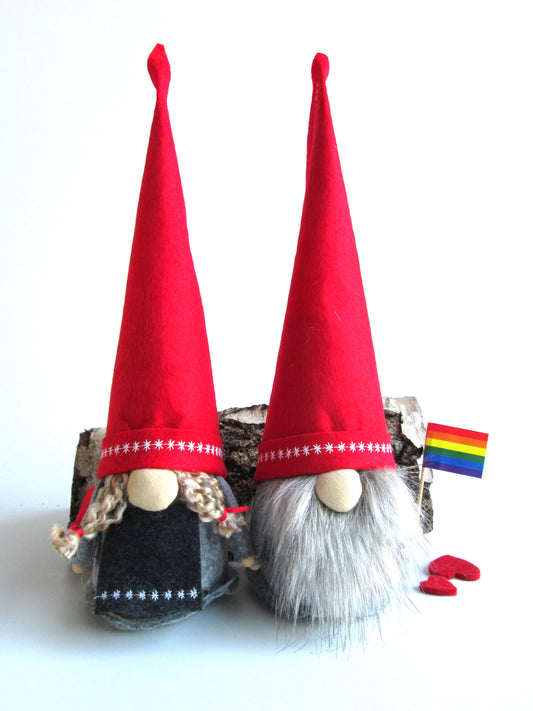 Gay Pride Flag Scandinavian Gnome Girl Or Boy Or Couple