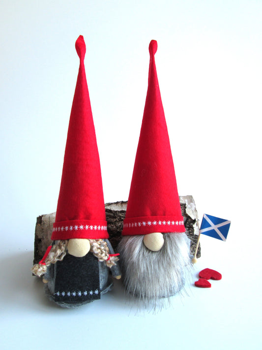 Scottish Flag Scandinavian Gnome Girl, Boy Or Couple