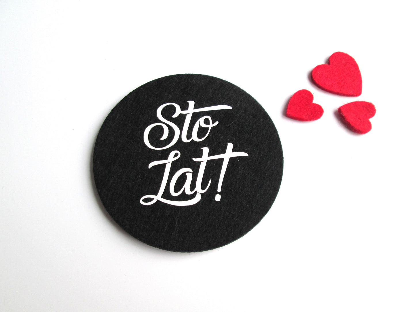 Polish Sto Lat! Felt Coasters