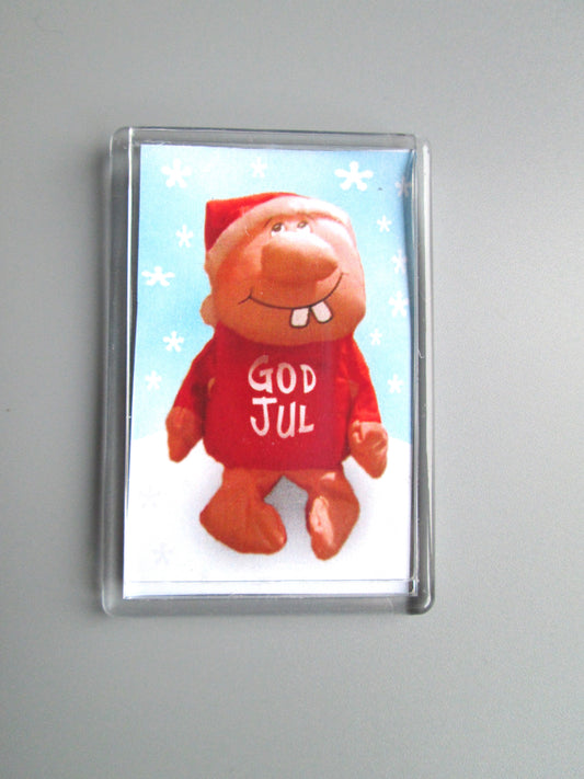 God Jul Gnome Scandinavian Fridge Magnet