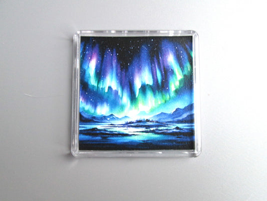 Northern Lights / Aurora Borealis  Magnet - Scandinavian Gift