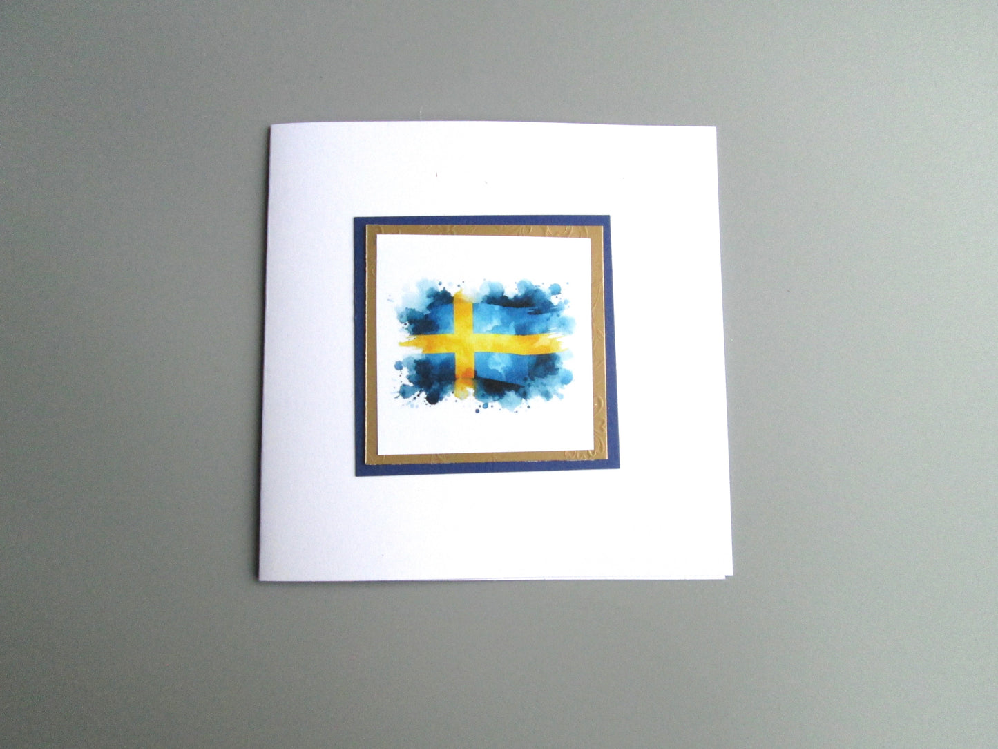 Swedish Flag Greeting Card