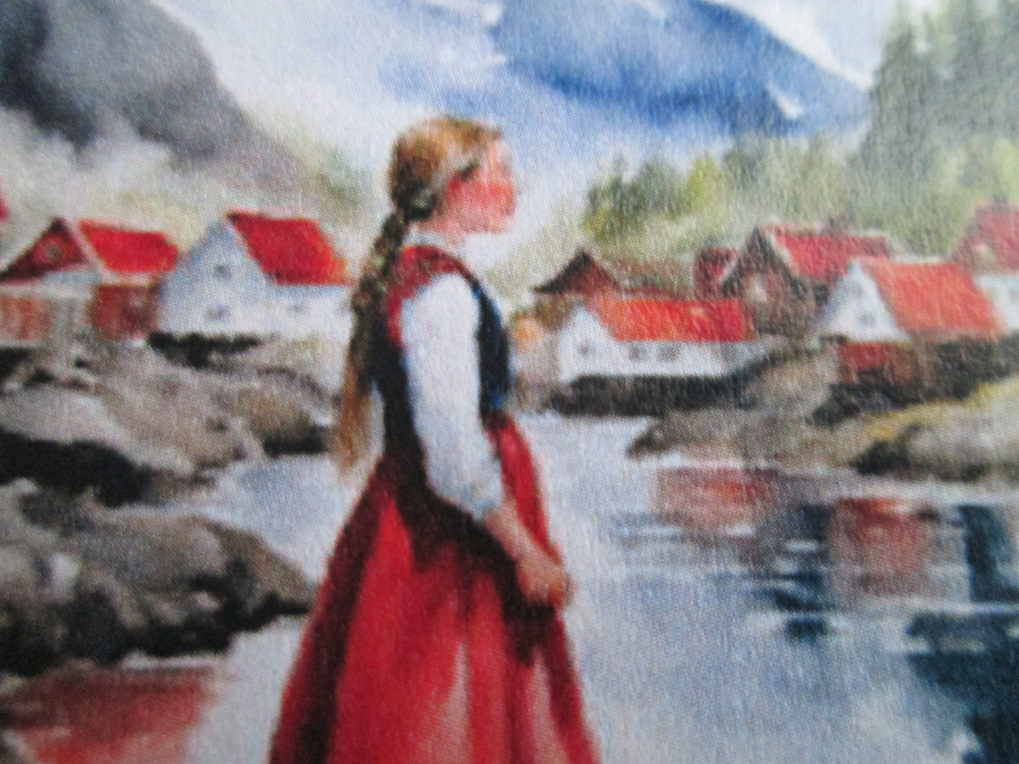 Norwegian Girl In Bunad Greeting Card - National Dress