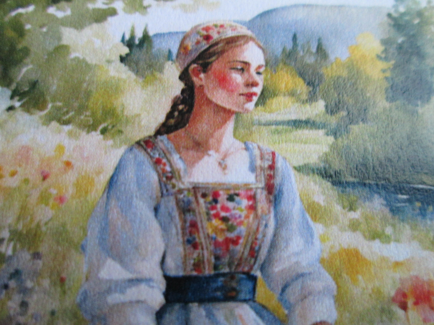 Polish Girl In National Dress Greeting Card