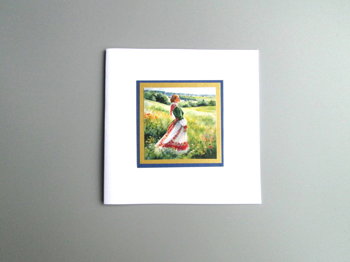 Danish Girl In National Dress Greeting Card