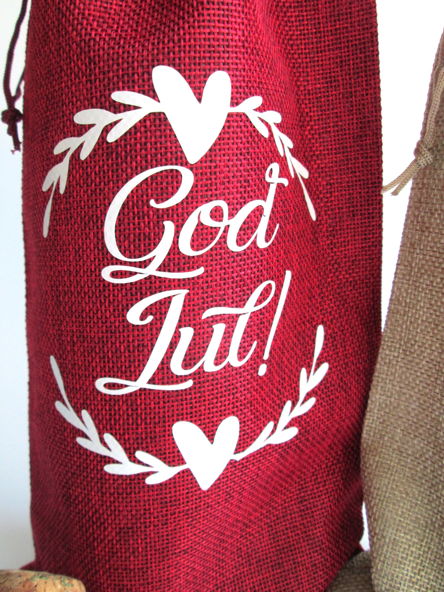 God Jul Bottle Bag - Great Wine / Party Gift