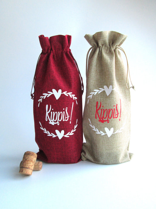 Kippis  Finnish Wine Bottle Bag