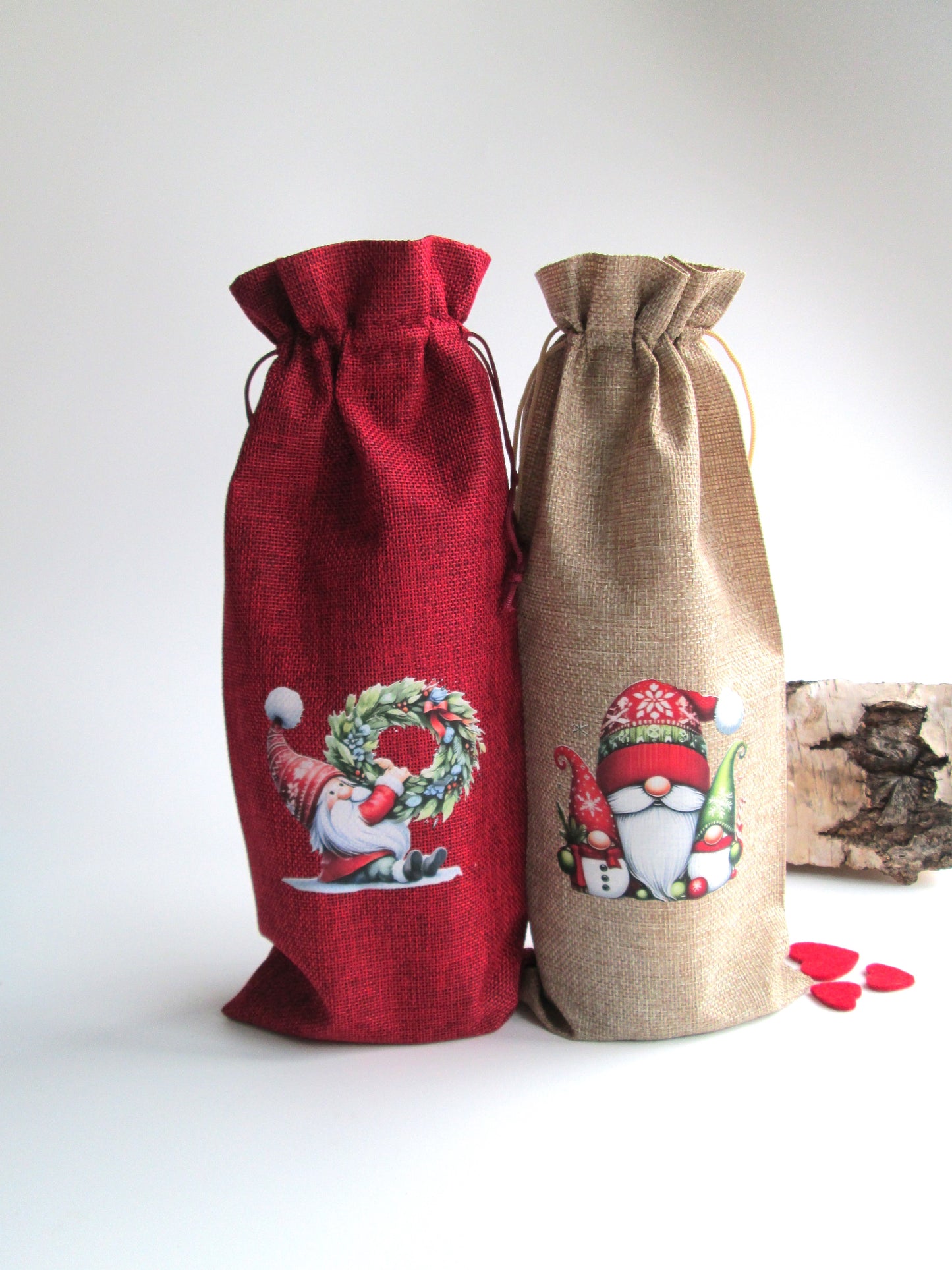 Scandinavian Gnome Bottle Bag - Great Wine / Party Gift