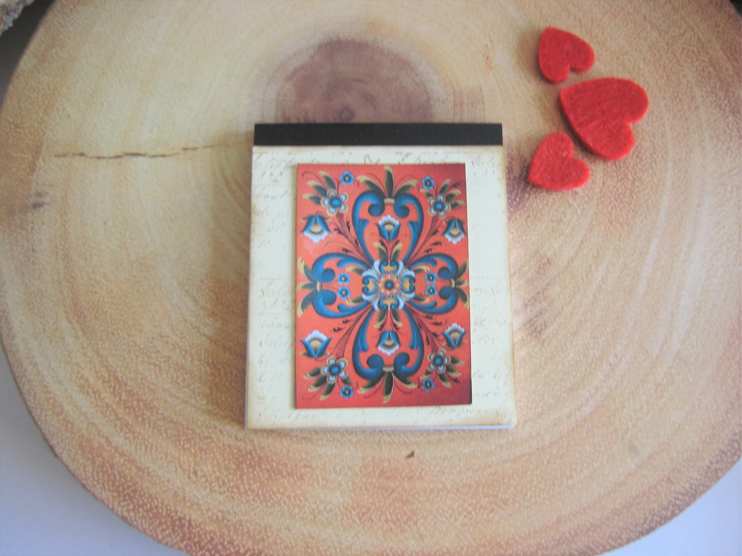 Norwegian Rosemaling Jotter Notepad