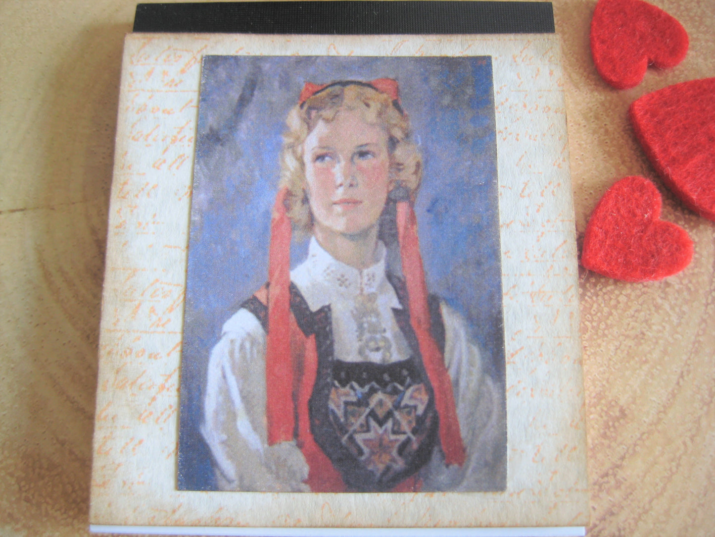 Norwegian Bunad National Costume Jotter Notepad